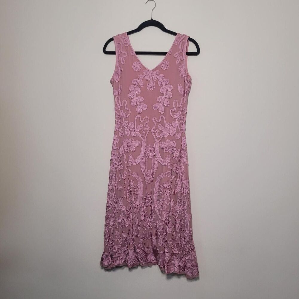 Anthropologie Women's Pink and Purple Dress